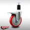 Service Caster 5'' SS Red Poly Swivel 1-1/2'' Expanding Stem Caster Total Lock Brake SCC-SSEXTTL20S514-PPUB-RED-112 - alternate 3